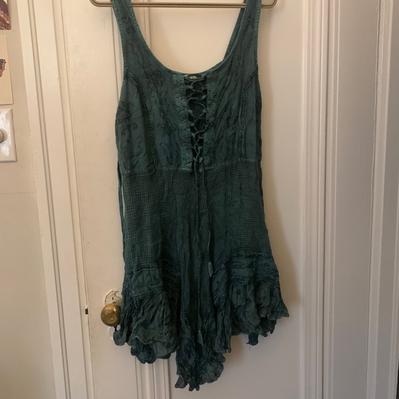 Blue fairycore y2k witchy dress/shirt - Picture 1 of 5